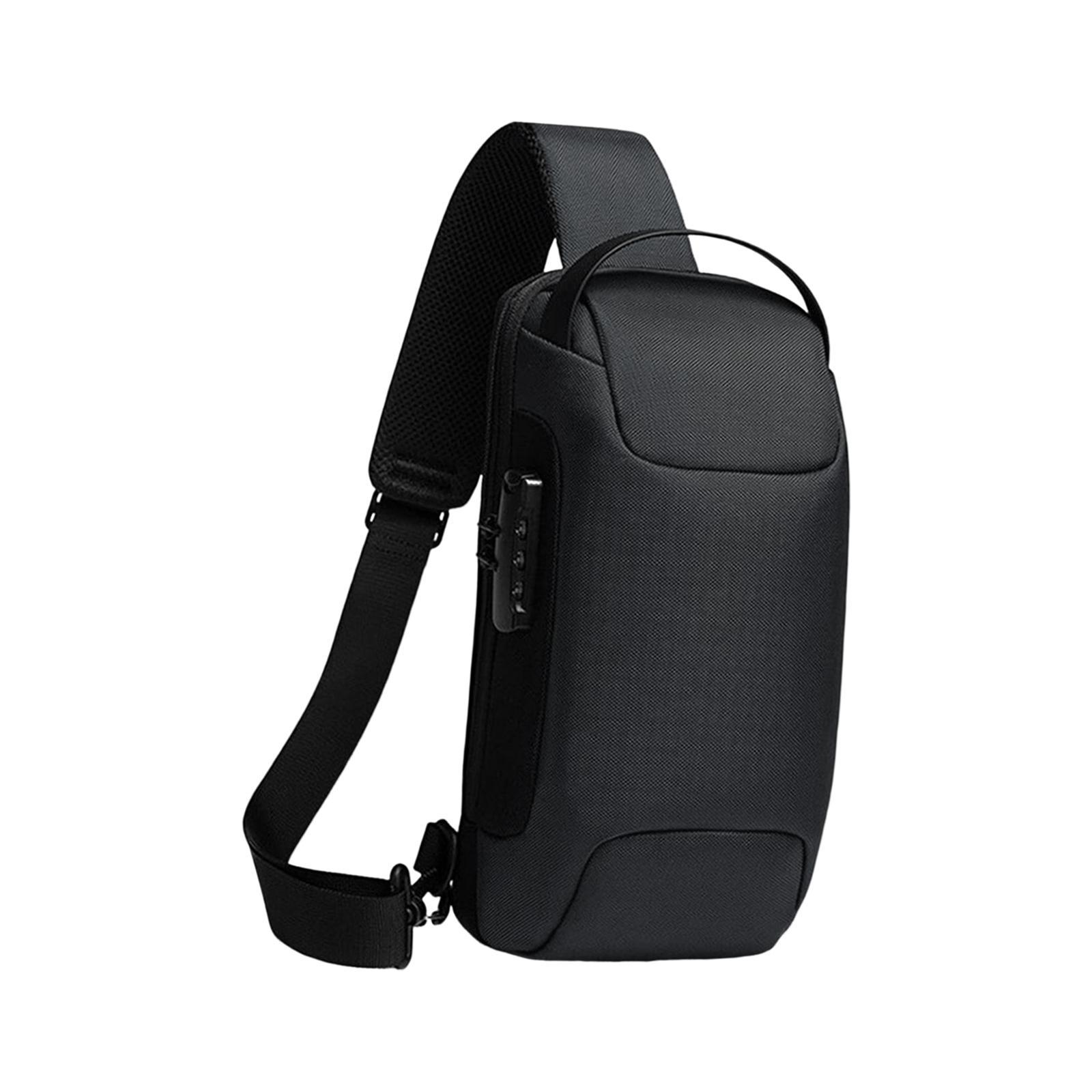 Bag for Men with Lock Backpack Handbag for Cycling Camping Travelling