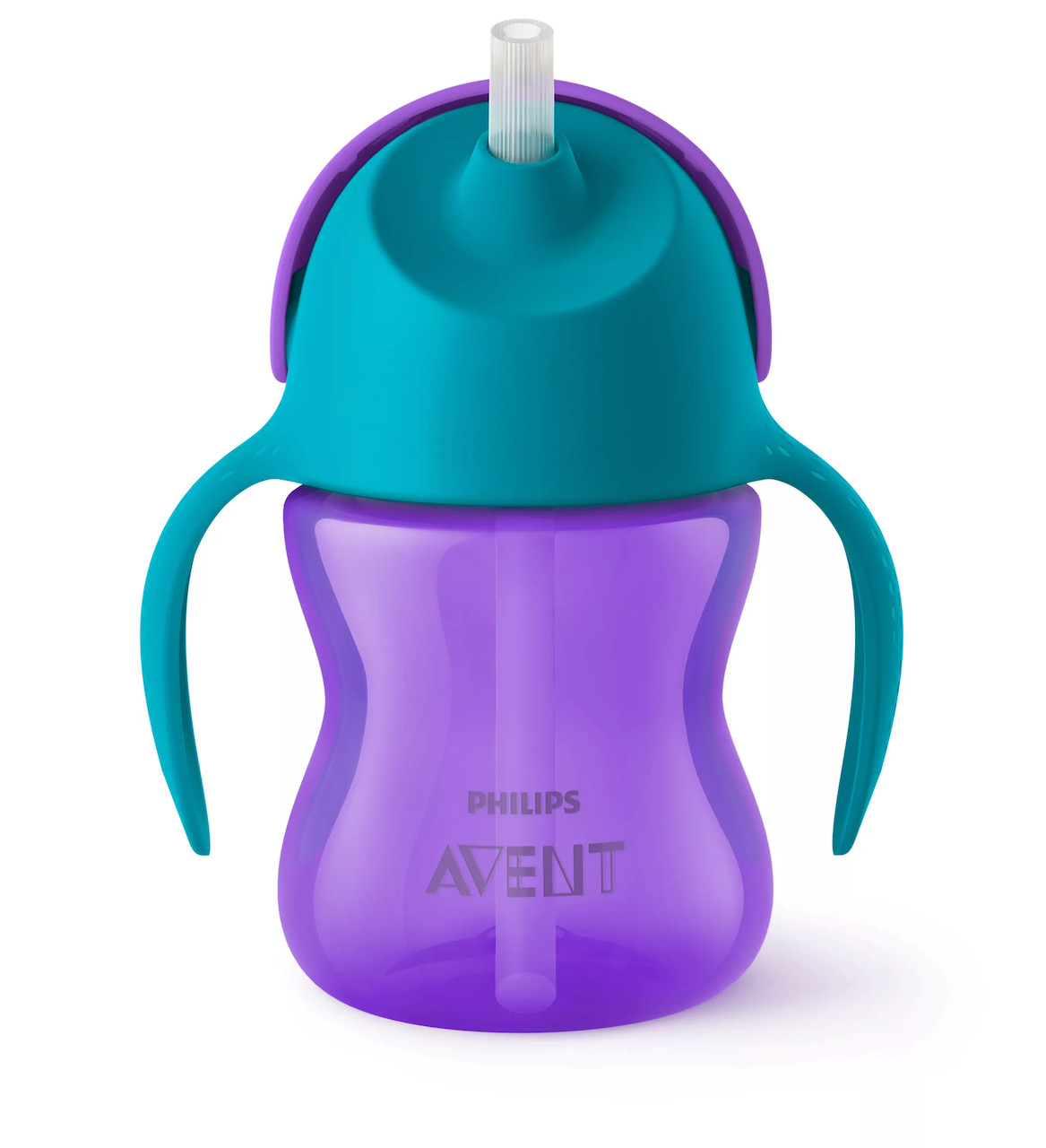 Bình tập uống có ống hút Philips AVENT 200ml cho bé từ 9 tháng - Được chọn màu
