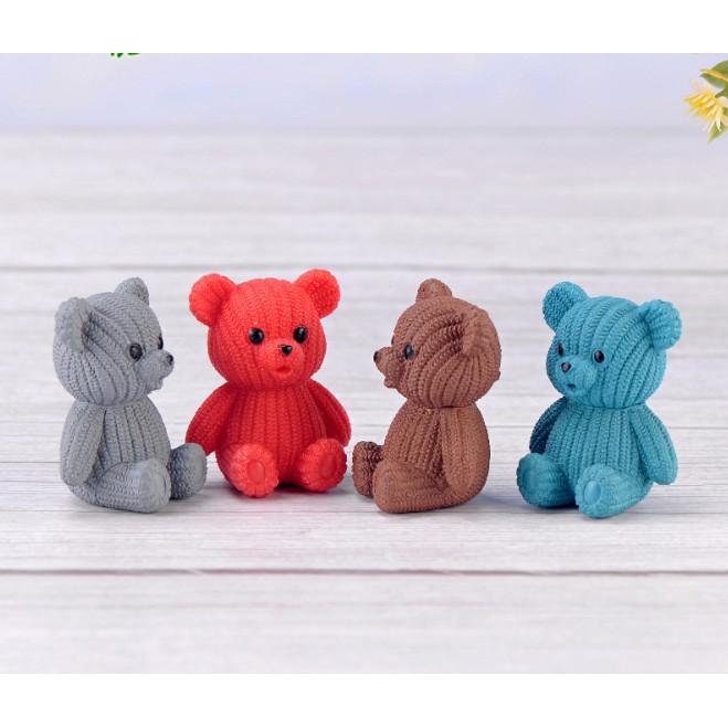 KHO-HN * Mô hình gấu Teddy các màu cho các bạn trang trí tiểu cảnh, bàn làm việc, làm móc chìa khóa, DIY