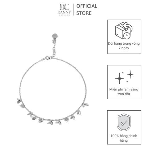 Lắc Chân Danny Jewelry Bạc 925 Xi Rhodium Hoạ tiết LACY389