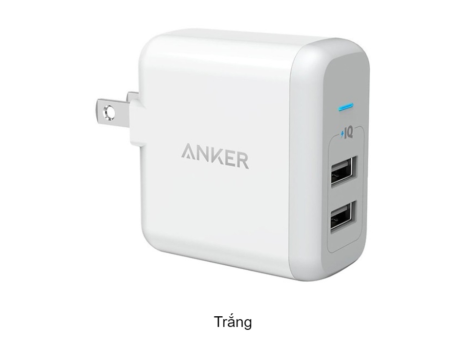 Sạc ANKER PowerPort 2 cổng PowerIQ 24W - A2141