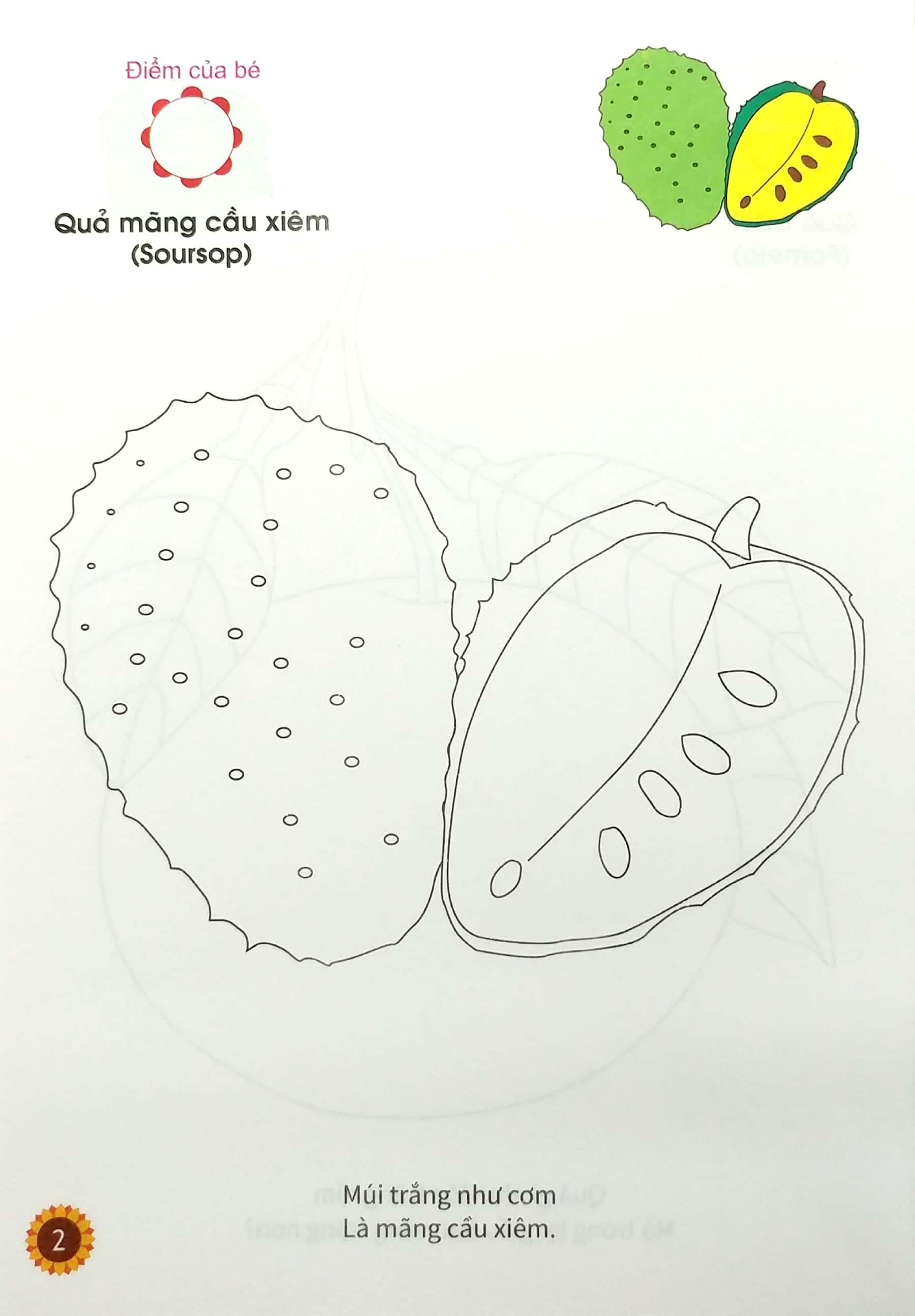 Bé Ngoan Chăm Chỉ - Tô Màu Cùng Bé - Rau - Củ - Quả - Tập 5