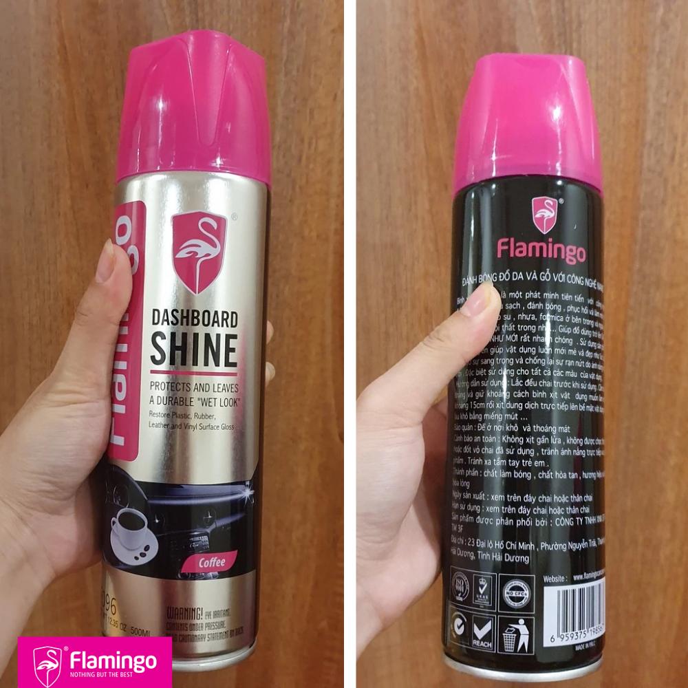 Combo Xịt Vệ Sinh Đa Năng F002 &amp; Dưỡng Bóng Nội Thất Hương Cà Phê F096 Siêu Sạch Và Bóng Loáng