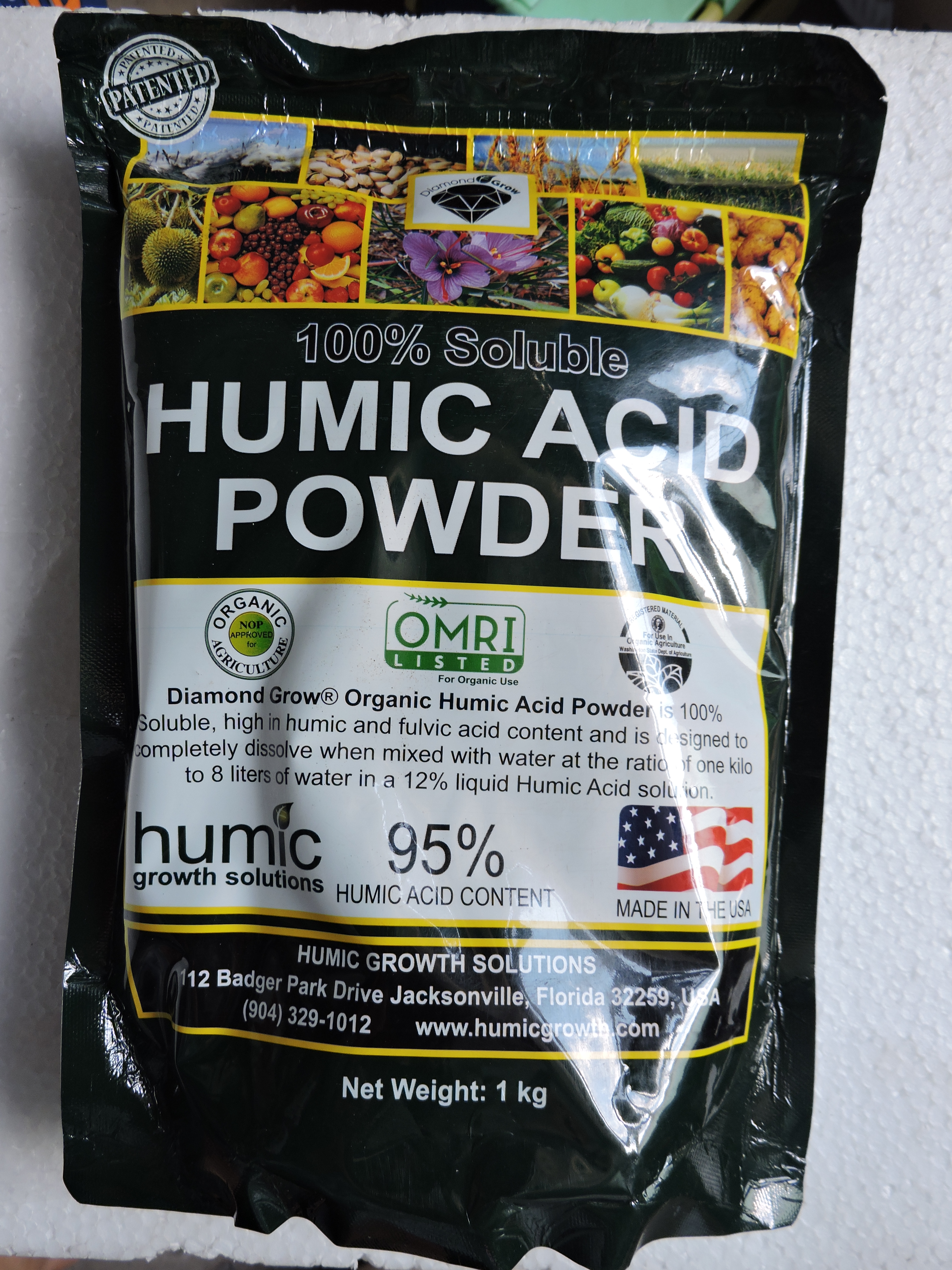 PHÂN BÓN HUMIC ACID POWDER NHẬP KHẨU MỸ GÓI 1KG CẢI TẠO ĐẤT TỐT RỄ KHỎE CÂY, SỬ DỤNG CHO TẤT CẢ CÁC LOẠI CÂY TRỒNG, CÂY ĂN TRÁI, CÂY CÔNG NGHIỆP