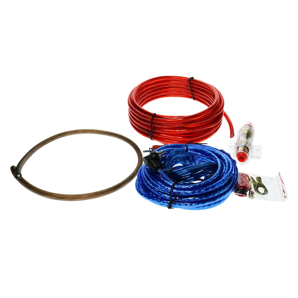 4pcs Replacement Car Stereo Audio Subwoofer Wiring Cable Set