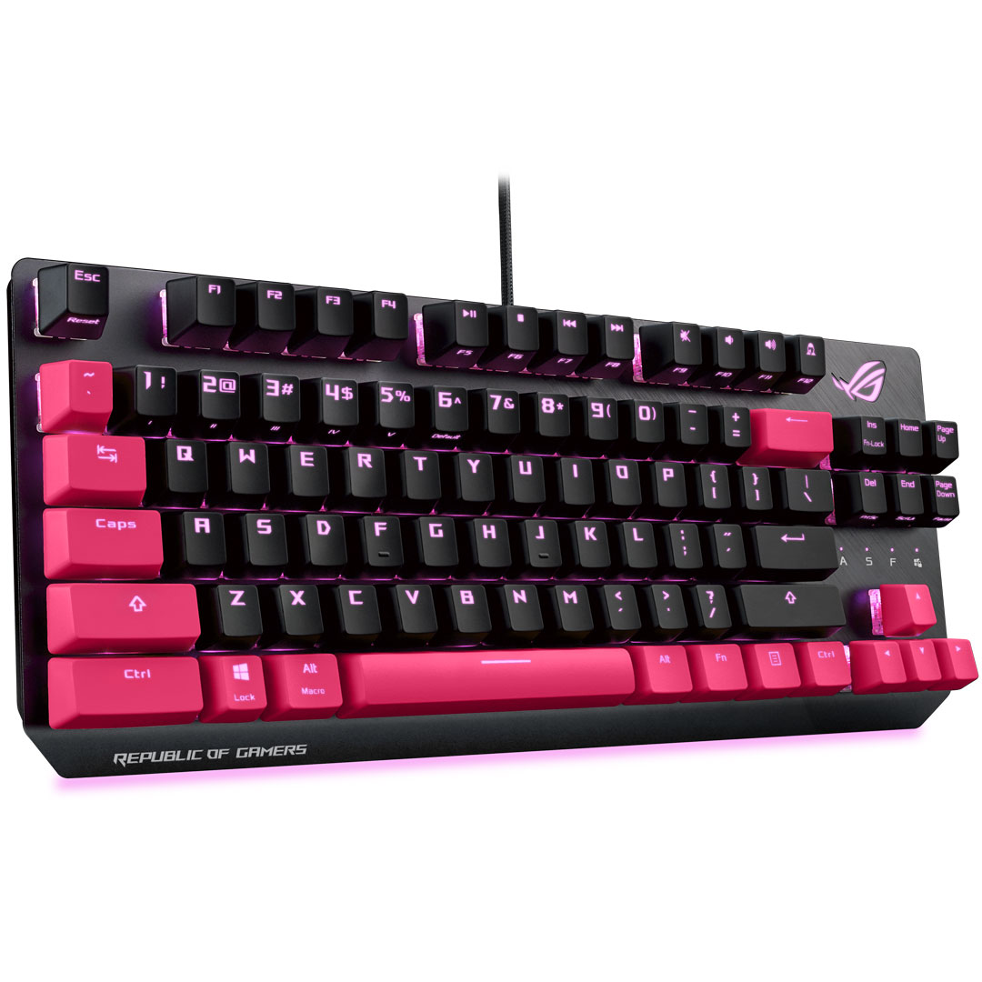 Bàn phím cơ Asus ROG Strix Scope TKL Red Electro Punk - Hàng Chính Hãng