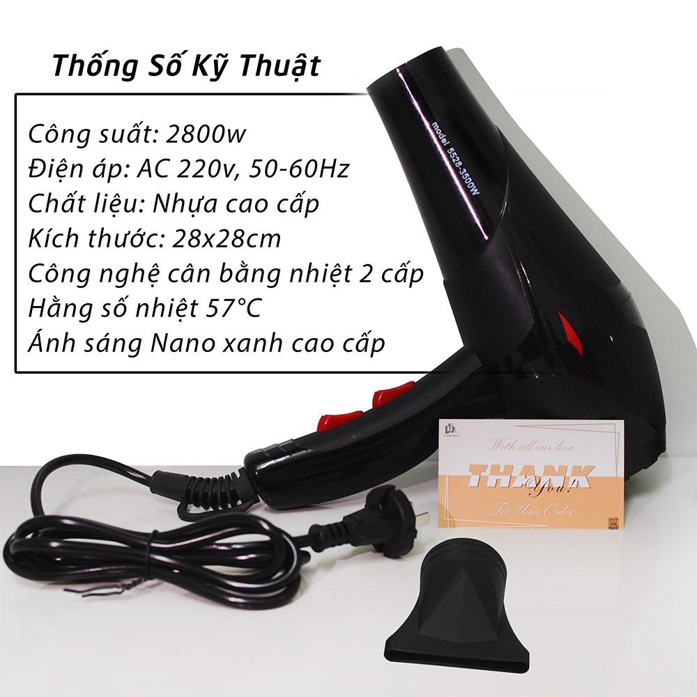 Máy Sấy Tóc 2 Chiều Model 5528 Công Suất Lớn 3500W(Tặng Dụng Cụ Tạo Kiểu) ^^