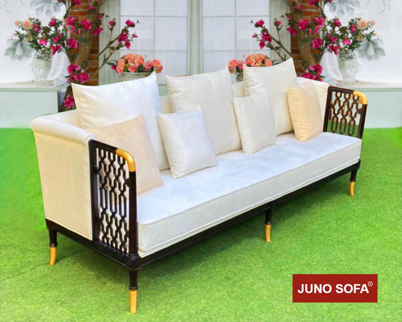 Bộ sofa Khung đồng Nệm Cao Cấp Juno Sofa dài 2m