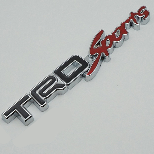 Chữ nổi kim loại TRD - sport dán xe ô tô