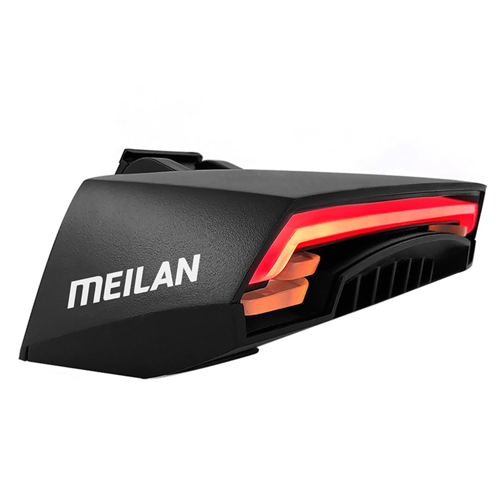Đen tín hiệu gắn sau xe đạp Điều khiển từ xa không dây,Pin sạc USB 2000mAh,Có ba chế độ nhấp nháy