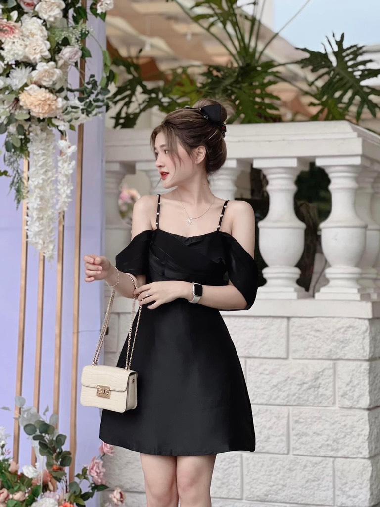 ĐẦM XÒE DÂY ĐÍNH NGỌC PHỐI VOAN 13578