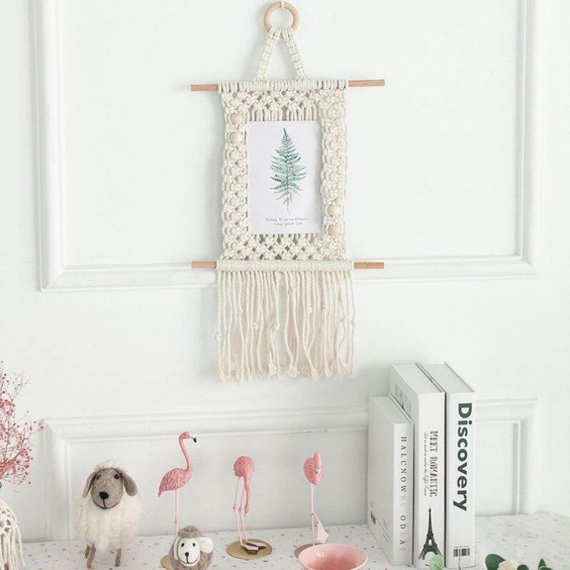 KHUNG ẢNH TREO TƯỜNG MACRAME