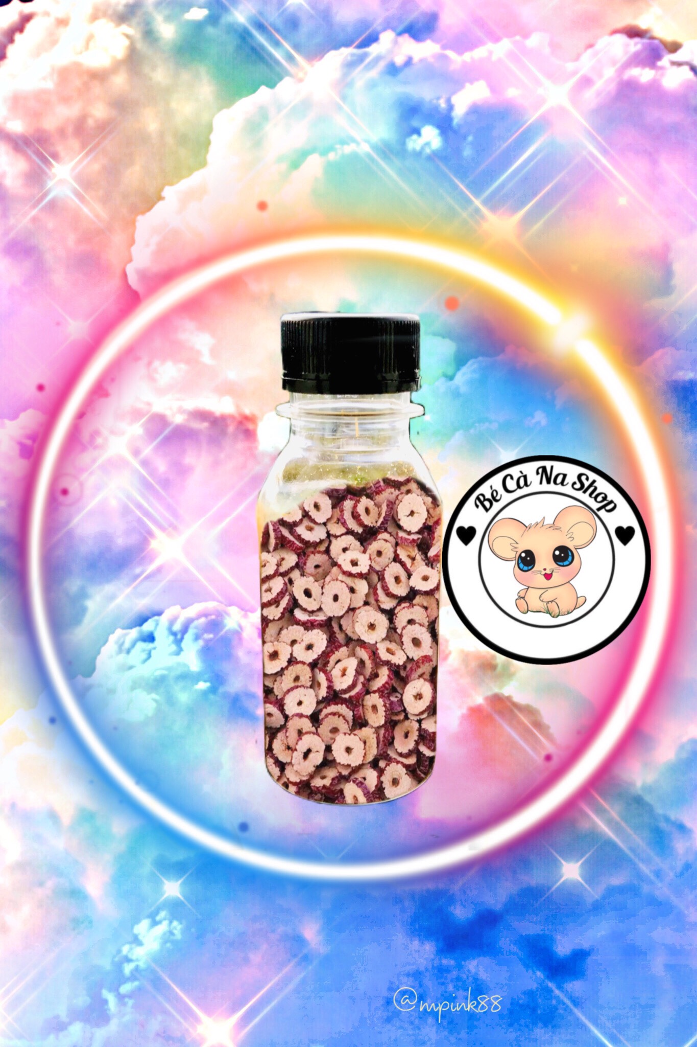 Táo đỏ sấy khô cho hamster