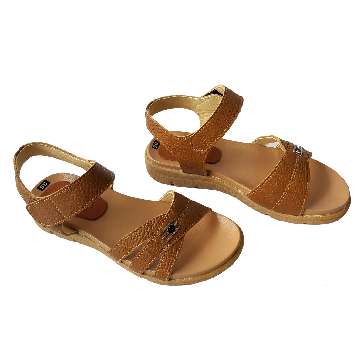 Giày Sandal Nữ BIGGBEN Da Bò Thật SDN06