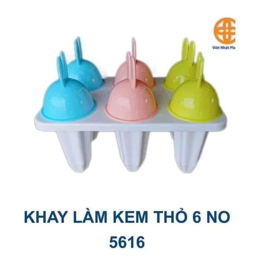 Bộ khuôn kem tai thỏ, khuôn kem tròn tiện dụng