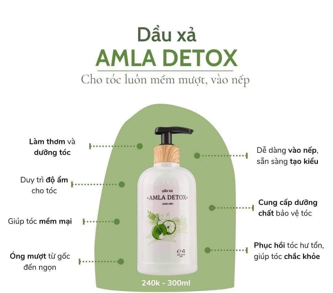 Dầu Xả Amla Detox Suôn Mềm Phục Hồi Hư Tồn Và Nuôi Dưỡng Tóc