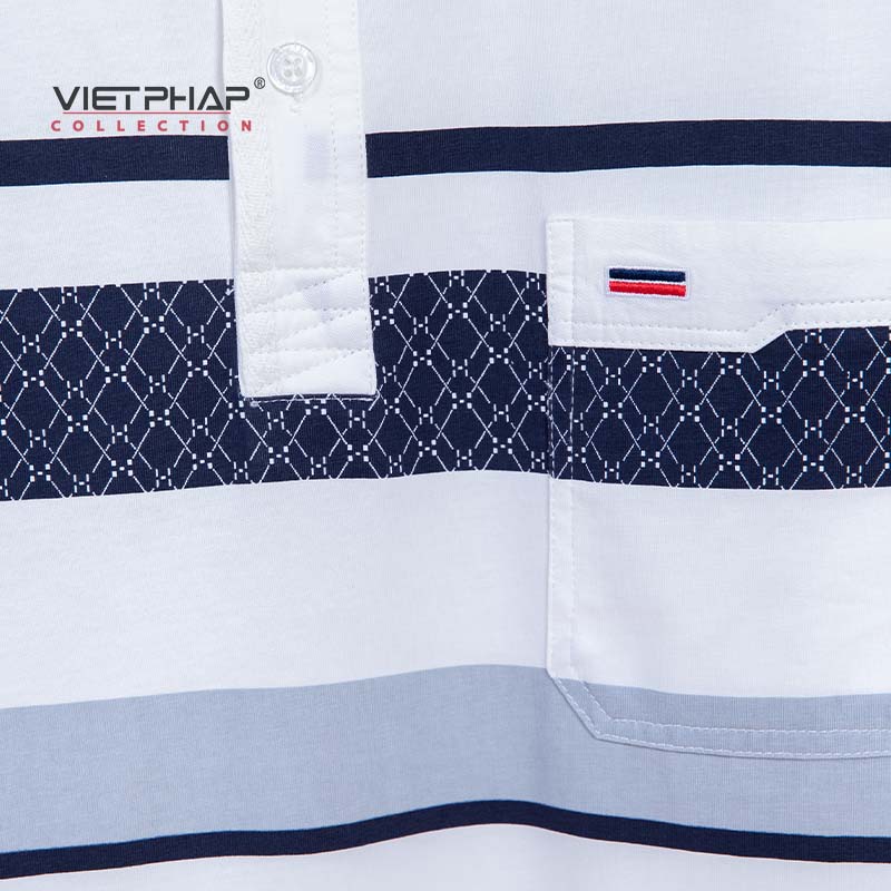 Áo Thun Polo Nam Trung Niên Tay Ngắn Cây Dù Có Túi Cao Cấp 1926 Việt Pháp