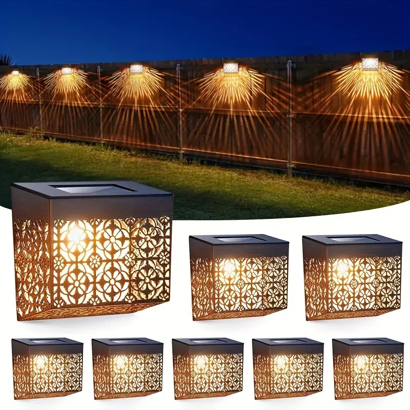 Đèn Trang Trí Năng Lượng Mặt Trời Gắn Tường, Lắp Đặt Dễ Dàng, Trang Trí Ban Công, Cổng Nhà - DA3029