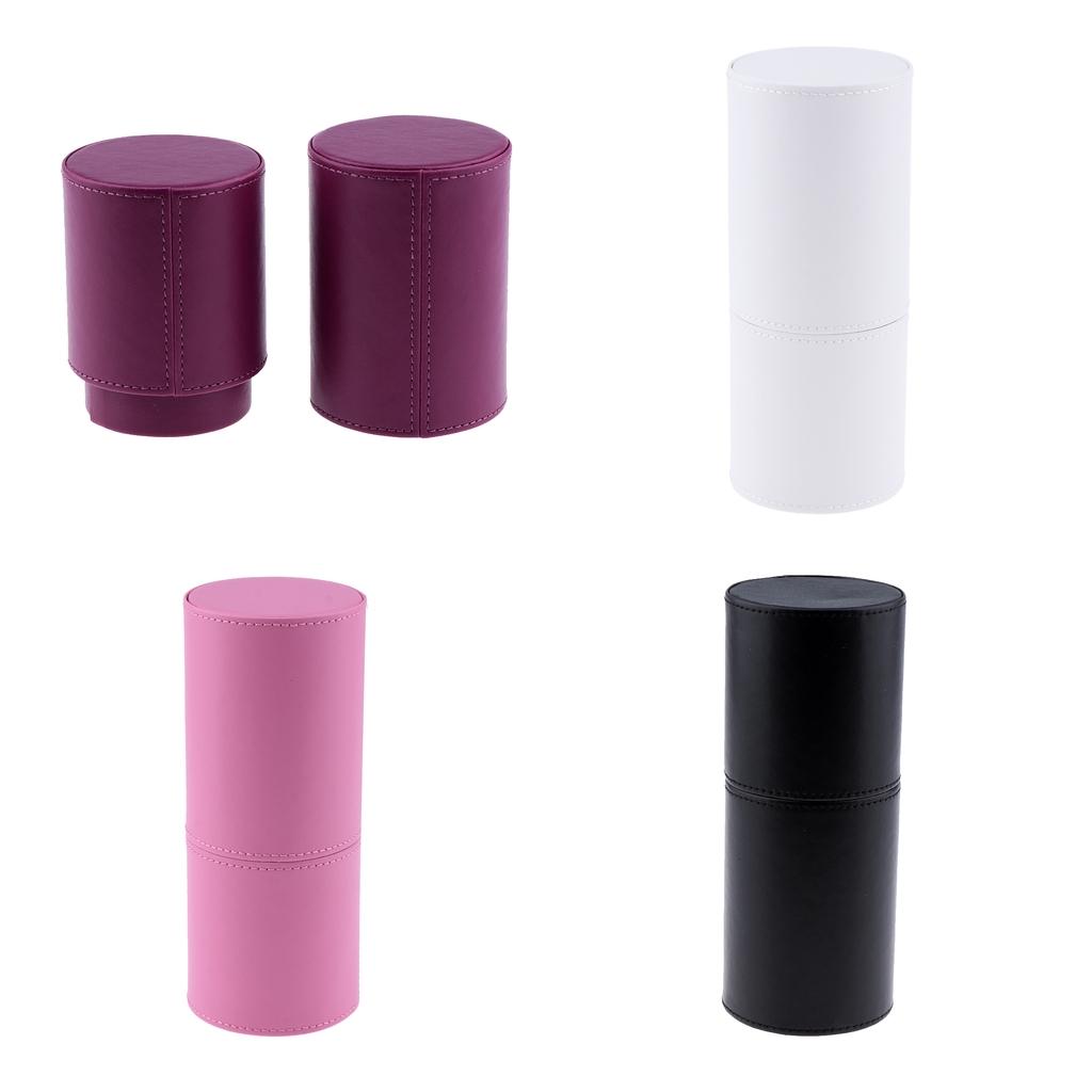 PU Empty Storage Container Lipstick Tweezer Makeup Brush Holder Box