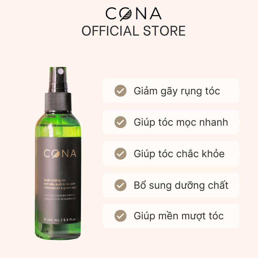 Nước dưỡng tóc kích mọc tóc tinh dầu bưởi và trà xanh cona 100ml giảm rụng tóc giúp tóc mọc nhanh