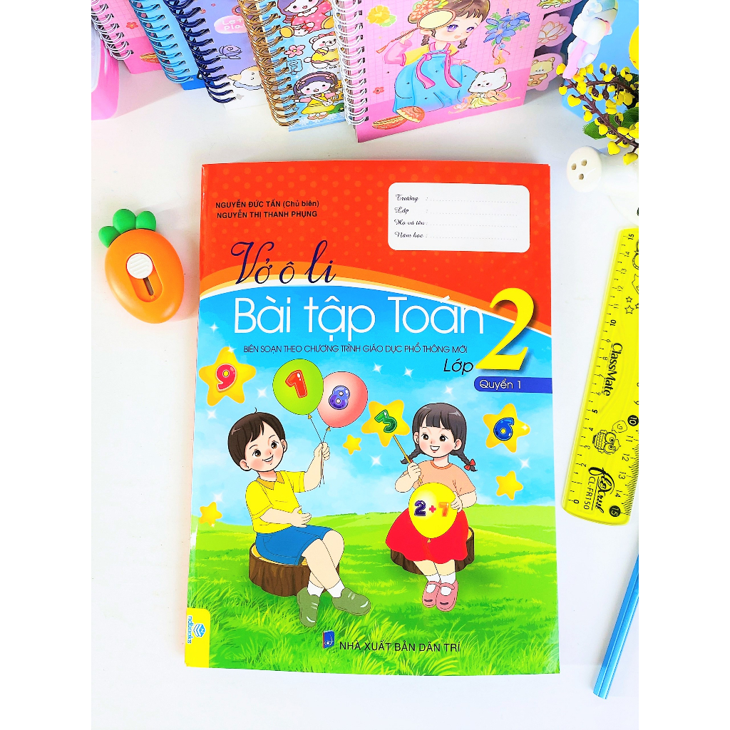 Sách - Combo 2 cuốn Vở Ô Li Bài Tập Toán 2