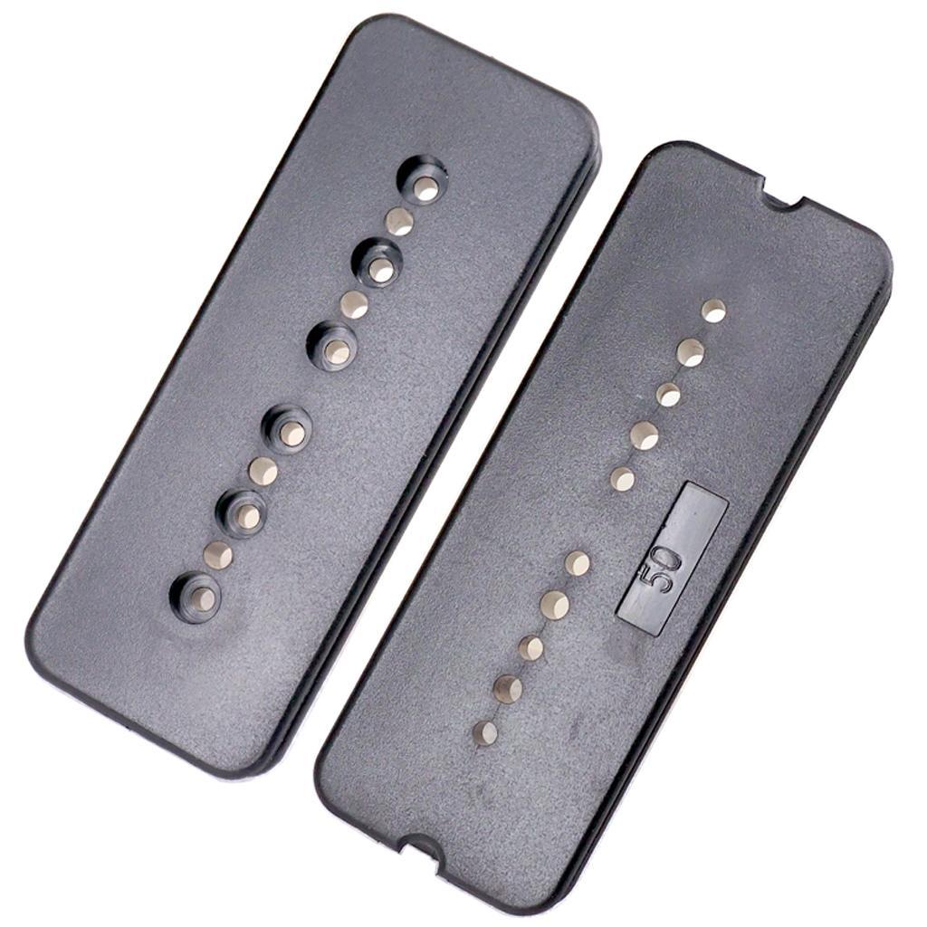 2X Electric Guitar Pickup Humbucker Slug Bobbin Cover 50/52mm for P90 Pickups