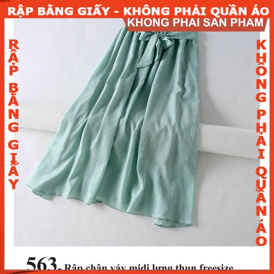 Rập giấy A0 mã 563 (BẢN VẼ) rập chân váy lưng thun