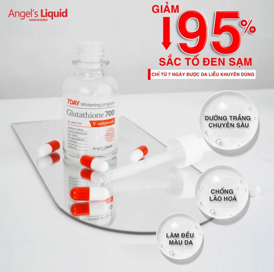 Huyết Thanh Dưỡng Trắng Da, Làm Mờ Thâm Nám Chỉ Trong 7 Ngày Angel's Liquid