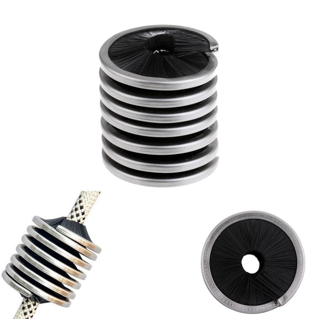 2pcs Black & Red Cylinder-shape Brush for Cleaning Tree Climbing & Rock Climbing Caving Rope Cord 8- 13mm