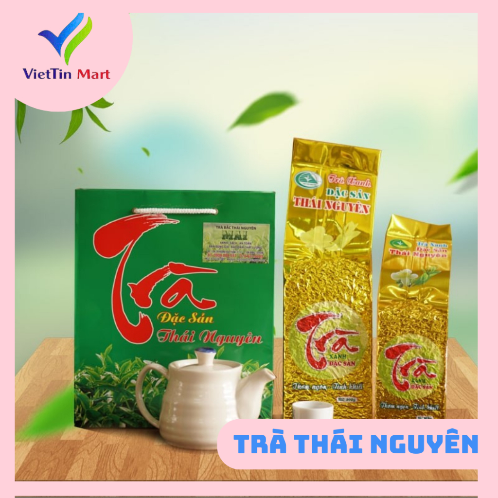 Trà Xanh Tân Cương Thái Nguyên 100GR ( Gói Vàng )