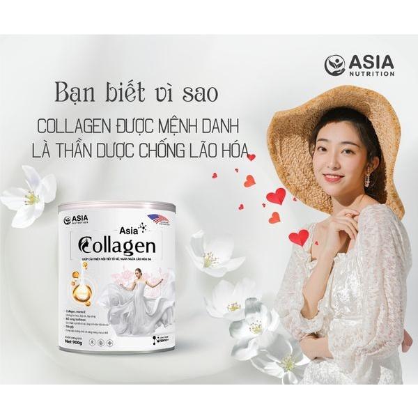 Sữa bột dinh dưỡng Asia Collagen ASIA NUTRITION 900g giúp cải thiện nội tiết tố nữ và ngăn ngừa lão hóa