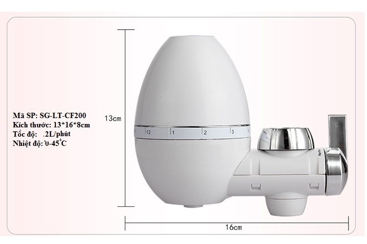 Bộ đầu Lọc Nước tại vòi 5 lõi lọc an toan cho sức khỏe cả gia đình