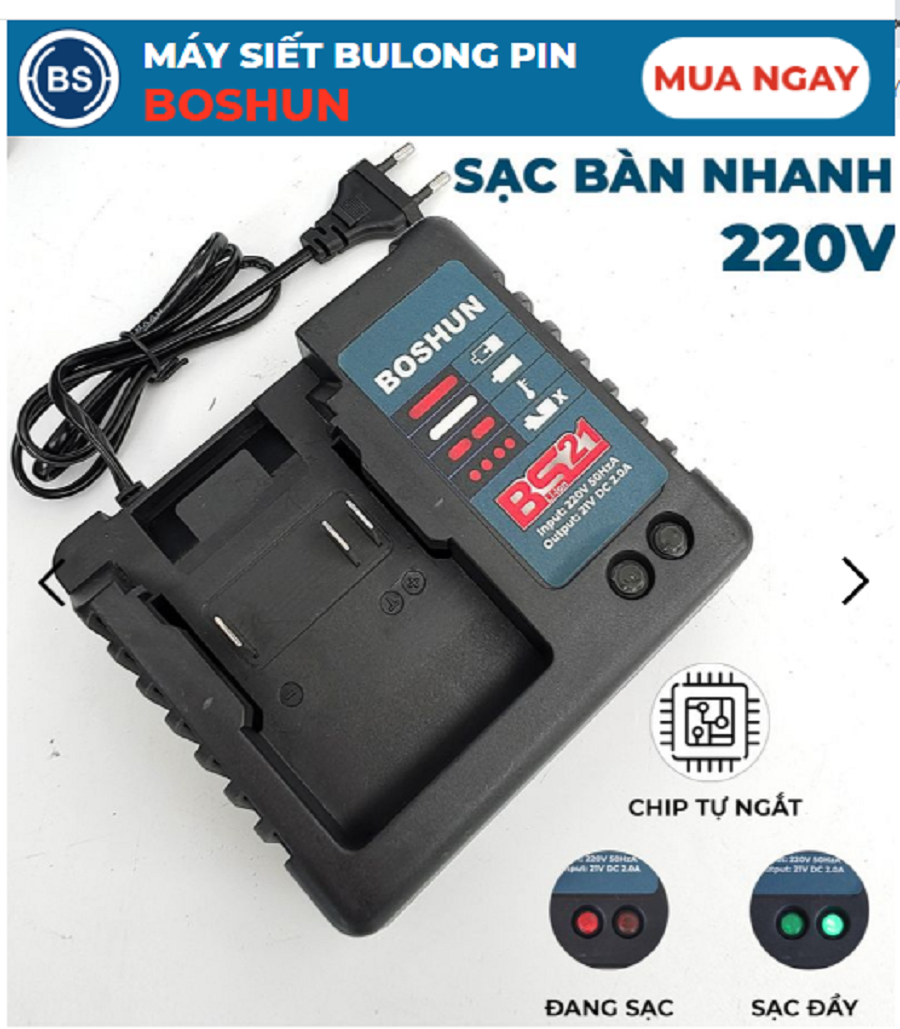 Máy Bắt Vít Pin Cầm Tay BOSHUN 21V 330N.m, Pin 10 Cell - Động Cơ Không Chổi Than - 100% Lõi Đồng - Bảo Hành 12 Tháng