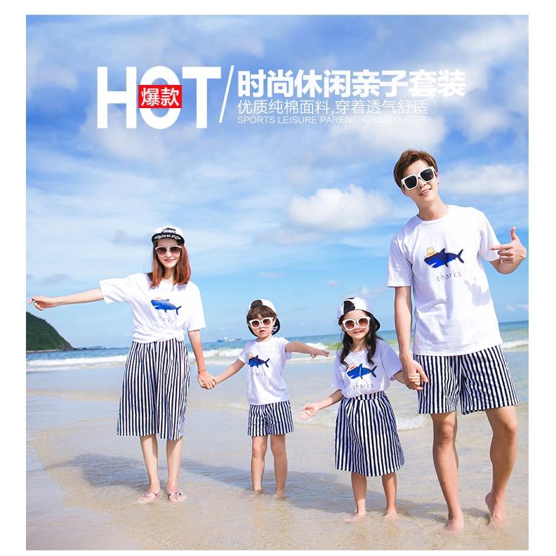 SET ÁO GIA ĐÌNH HÌNH CÁ MẬP