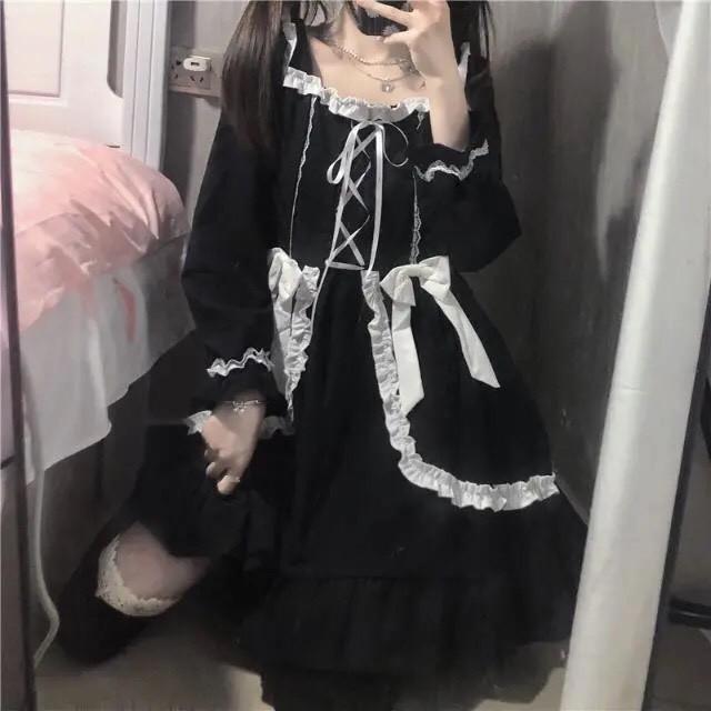Váy lolita dễ thương phong cách Nhật Bản