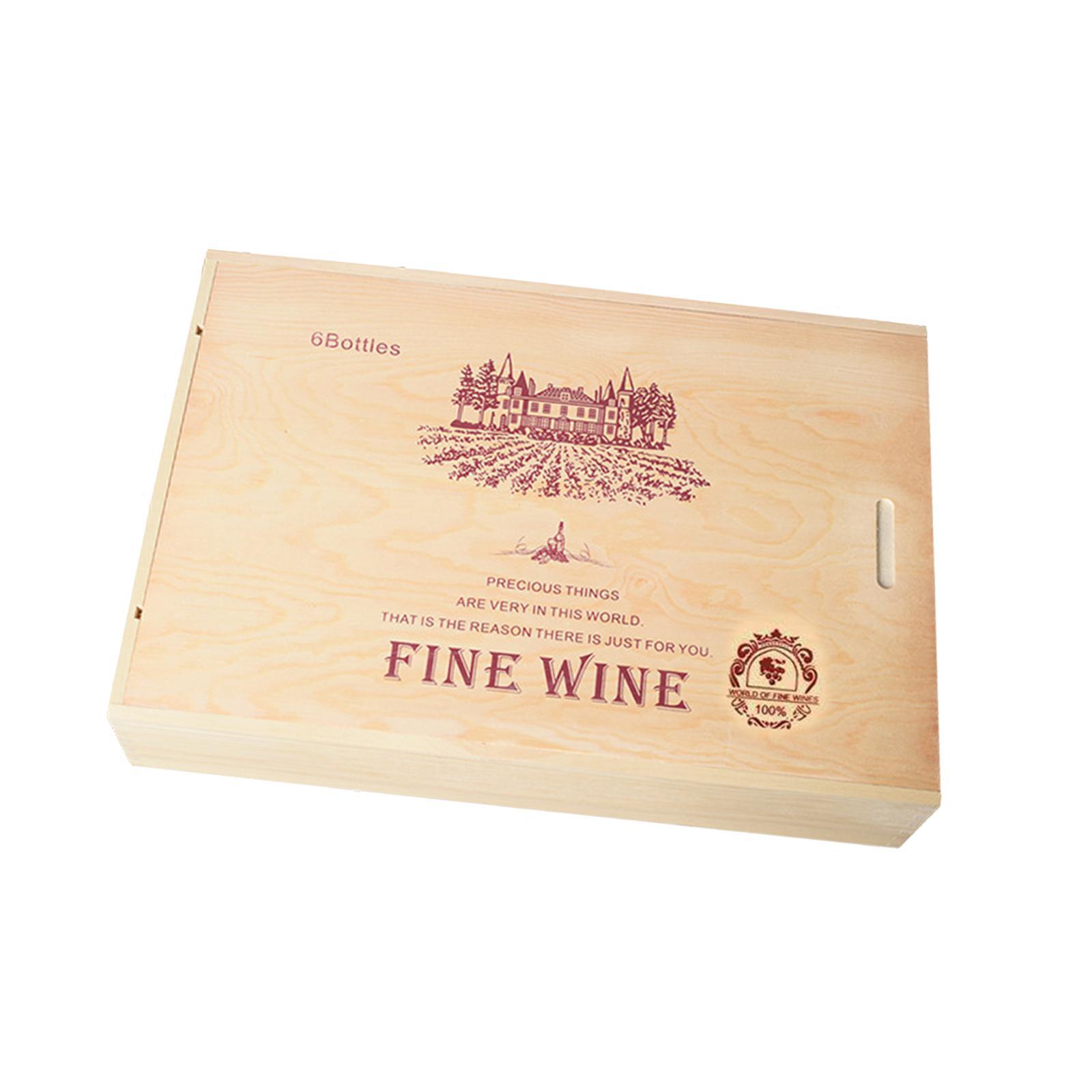 Gift Box Portable Wooden  Box for Celebrations Holiday Housewarming