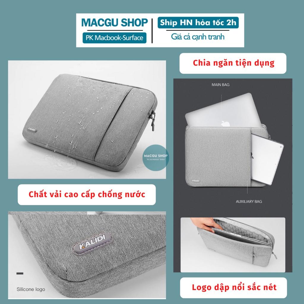 (Video+Ảnh thật) Túi laotop chống sốc kalidi, túi chống sốc, chống nước macbook, laptop 13inch, 14inch, 15.6inch, 16inch