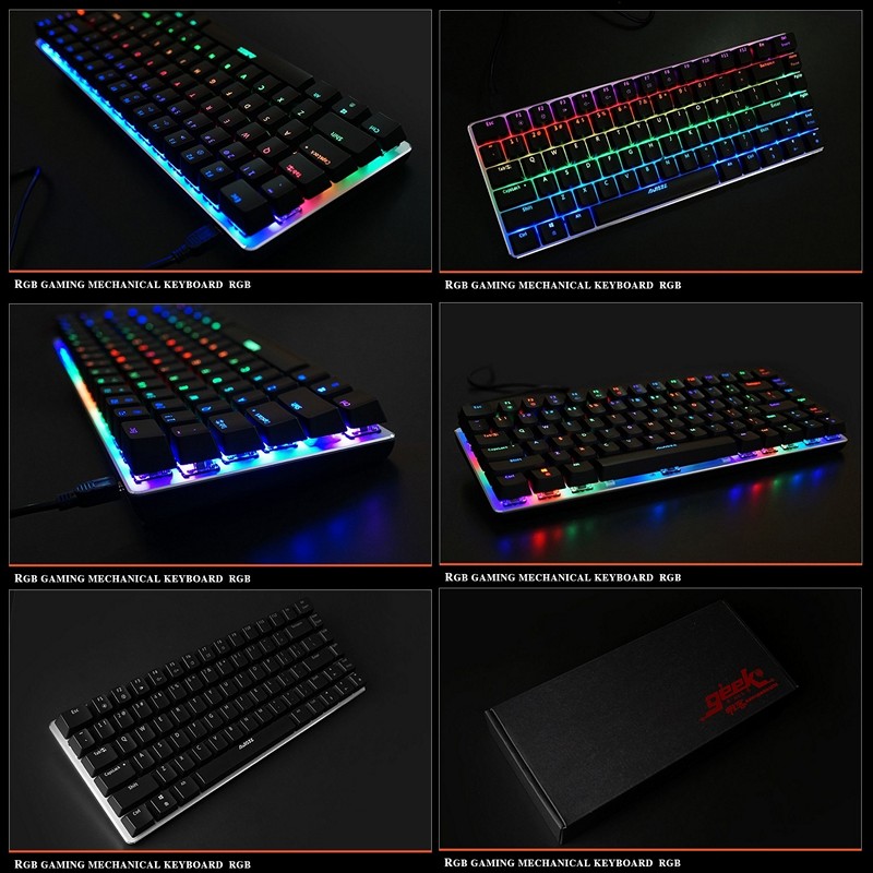 Bàn Phím Cơ mini Ajazz AK33RGB Chống ồn - Hàng nhập khẩu