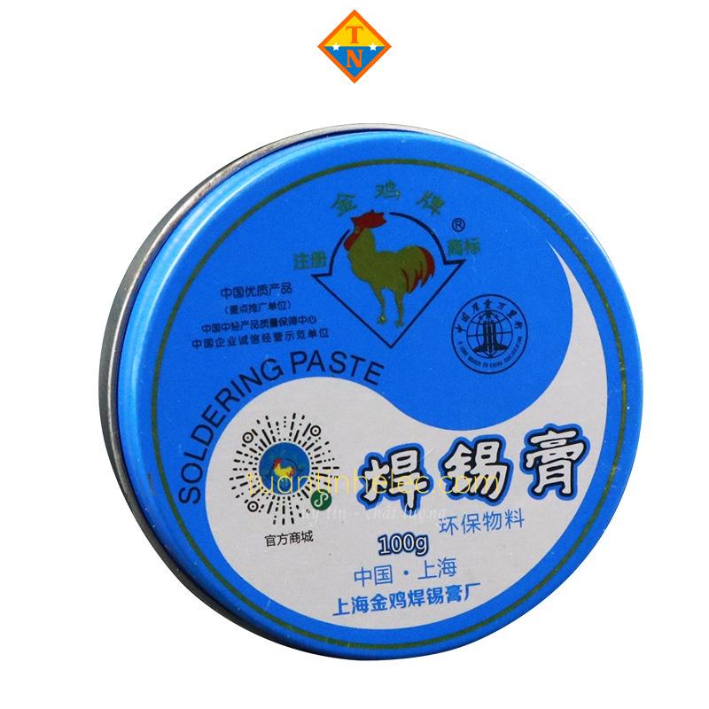 Mỡ hàn thiếc hỗ trợ hàn mạch Con Gà Vàng, lọ 100g