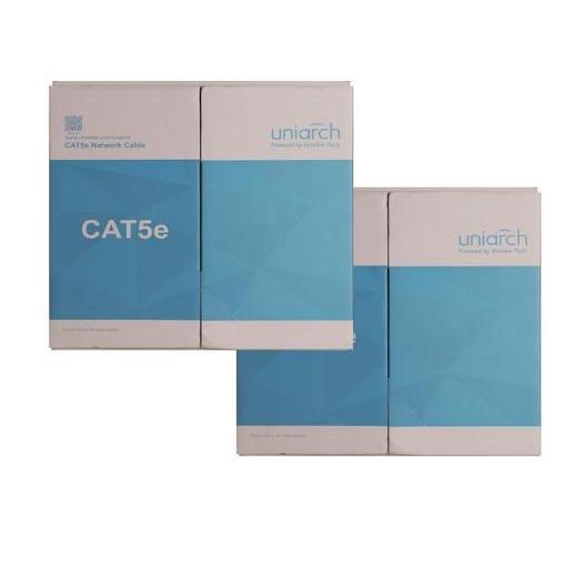 Cáp Mạng UTP Cat5e Đồng Nguyên Chất Uniarch CAB-5E-B 305m -HÀNG CHÍNH HÃNG