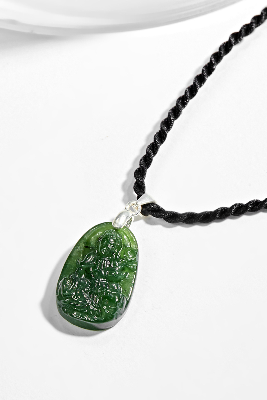 Mặt Dây Chuyền Phật Bản Mệnh Đá Ngọc Bích Mệnh Hỏa, Mộc - Ngọc Quý Gemstones