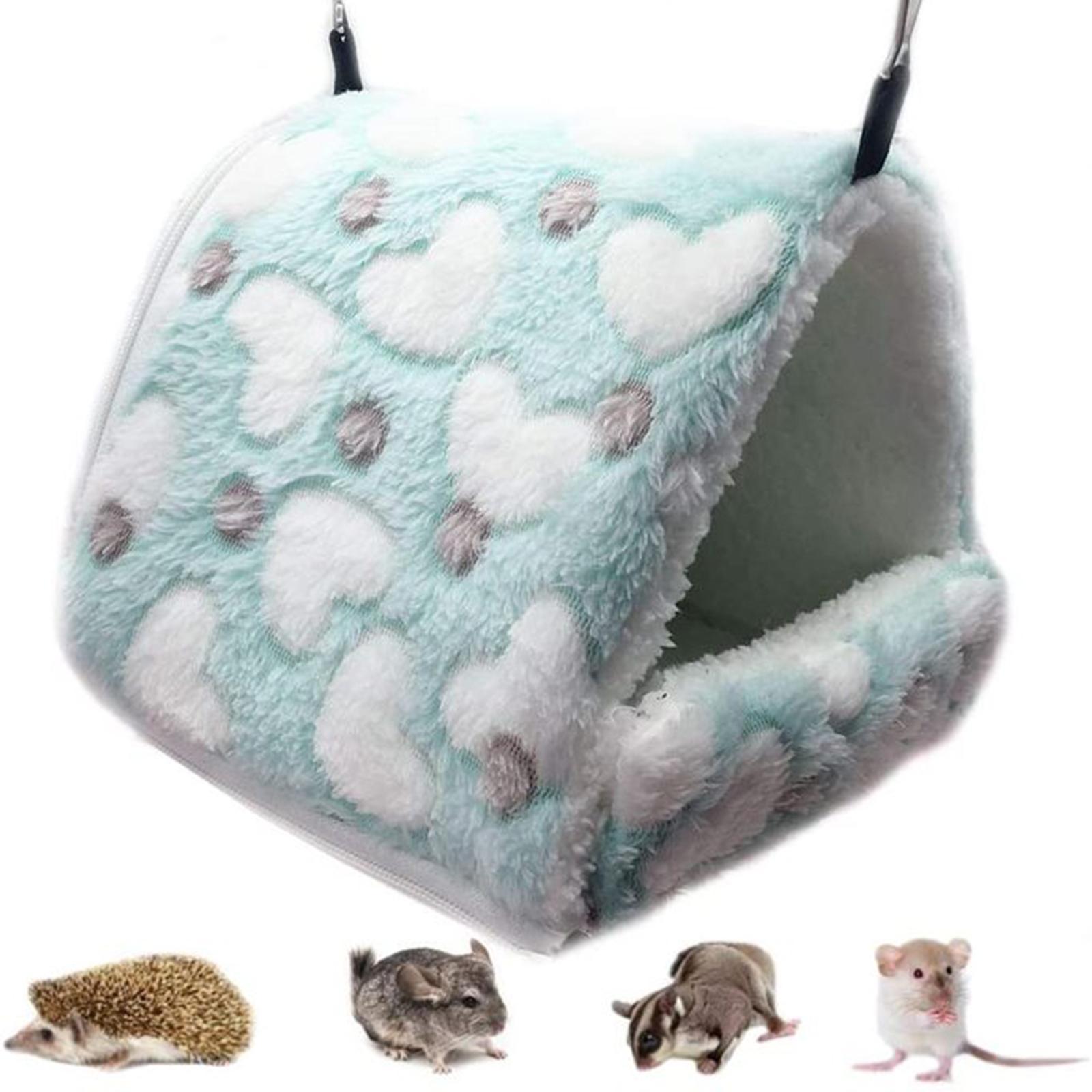 2x Pet Warm Guinea Pig Bed House Animals Hamster Hammock Cage