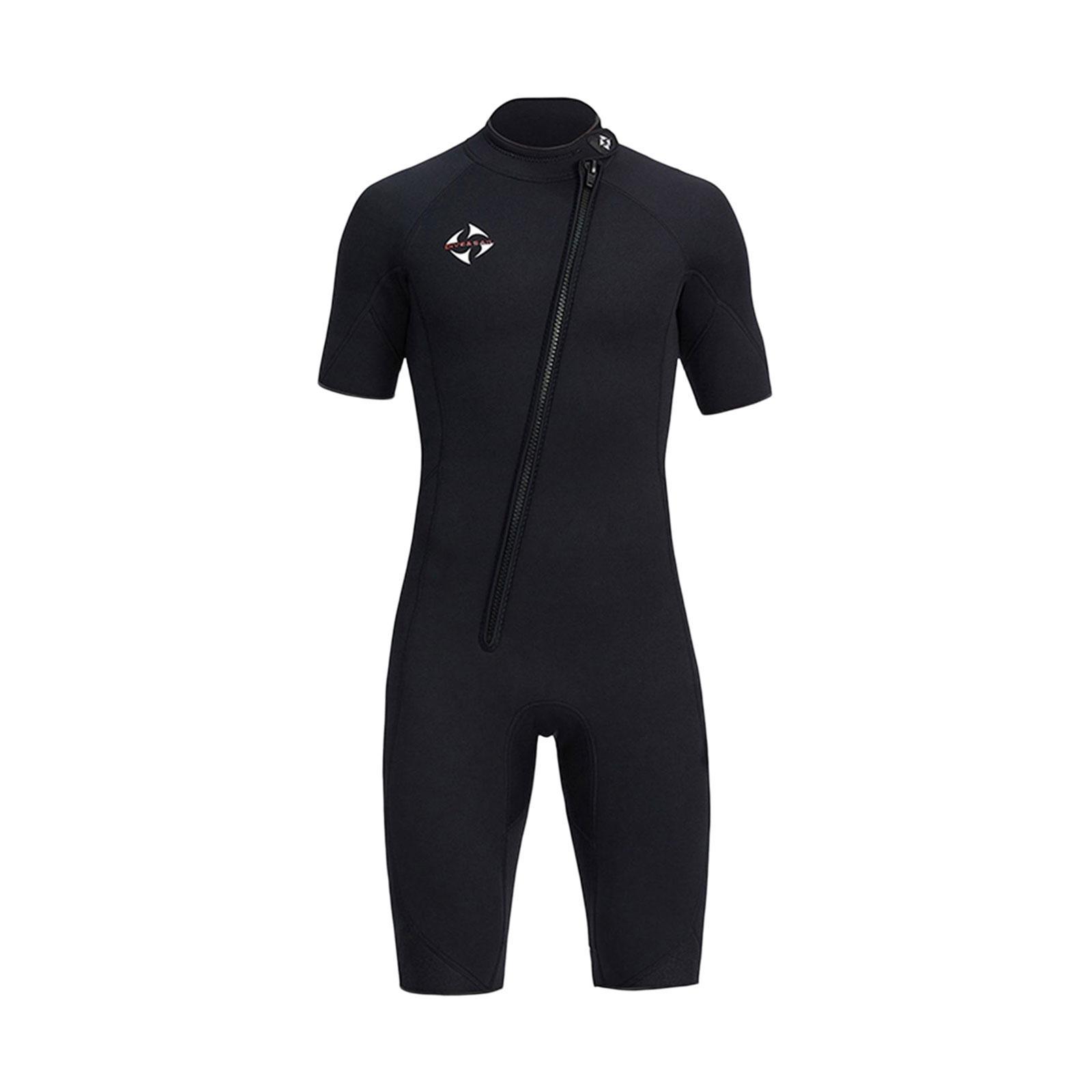 Neoprene 3mm Men Wetsuit Diving Suit Shorts Swimsuit Short Sleeve Wet Suit for Swimming, Canoeing Dive Skin, Snorkeling, Water Sports
