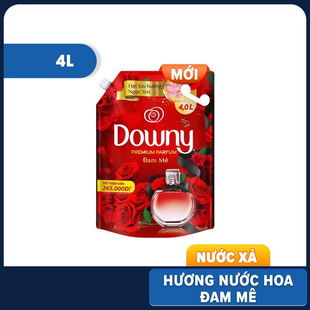 Combo 2 Túi Nước Xả Vải DOWNY Nước Hoa Cao Cấp Đậm Đặc Hương Đam Mê Túi 4L