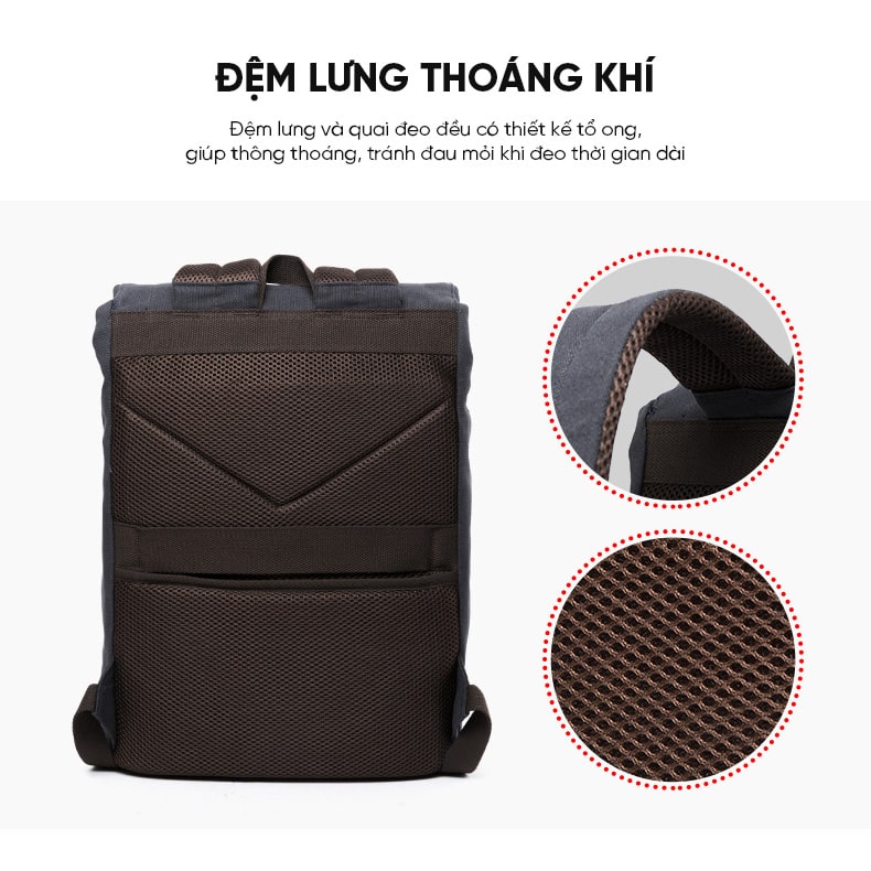 Balo nam cao cấp thời trang GB-BL25 HOT TREND 2023 tiện lợi, thiết kế hiện đại, dành cho đi học, đi chơi