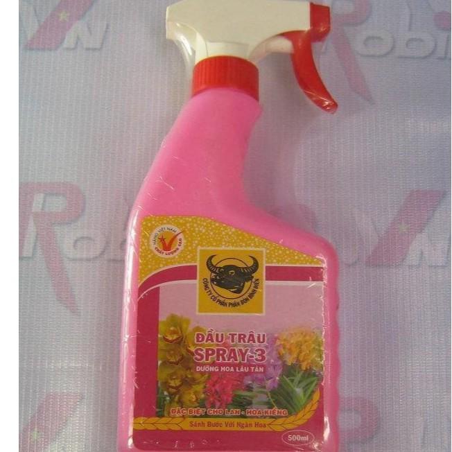 Phân Bón Lá Đầu Trâu SPRAY 3 dạng xịt - Dưỡng Hoa Lâu Tàn chai 500ml