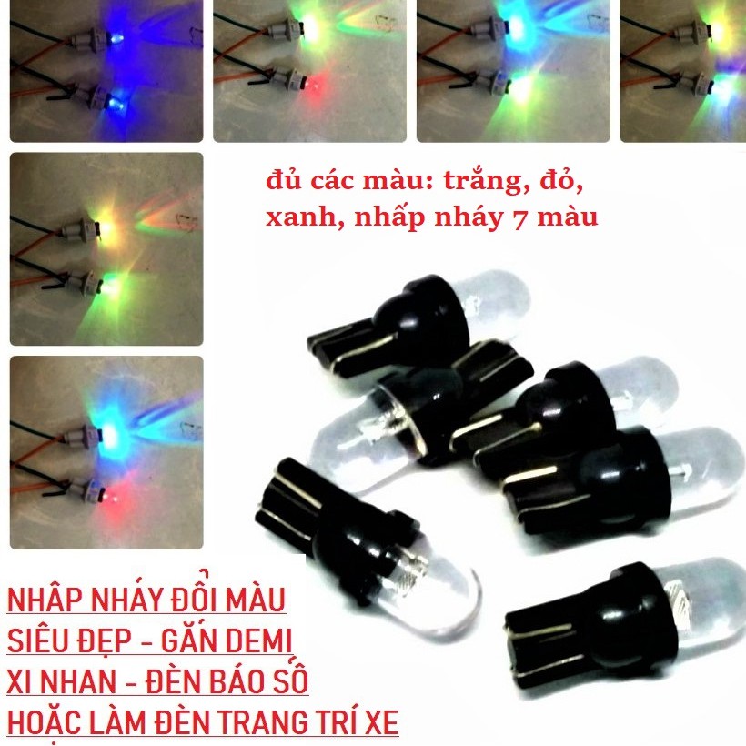 Cặp Đèn Led Xi Nhan 7 Màu Nhấp Nháy - DXN7M