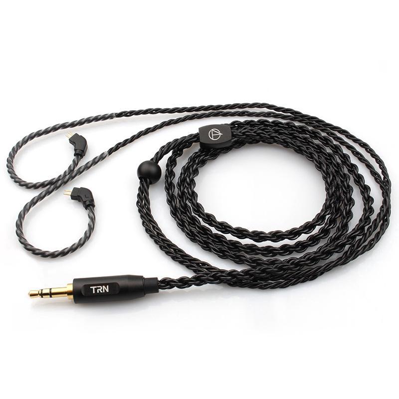 Cáp mạ đồng kết nối MMCX/2PIN đầu cắm 3.5mm cho TRN V80/V30/IM2