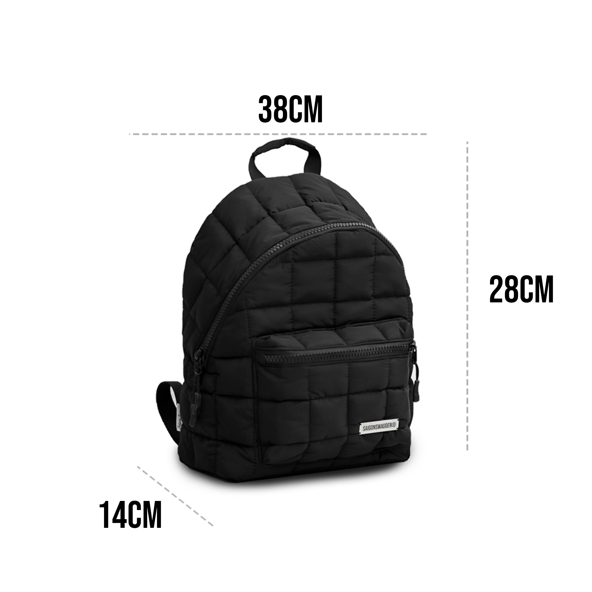 Balo Mini Chần Bông SAIGON SWAGGER NOIR PUFFER BACKPACK