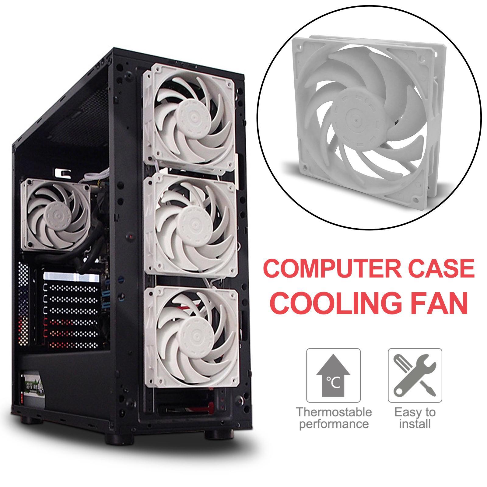 Quiet Cooling Case Fan 12cm/120mm DIY 4-Pin for Computer Case Mining Rig